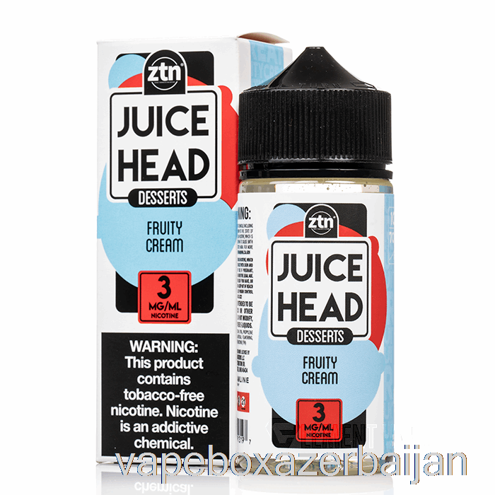 E-Juice Vape Fruity Cream - Juice Head - 100mL 0mg